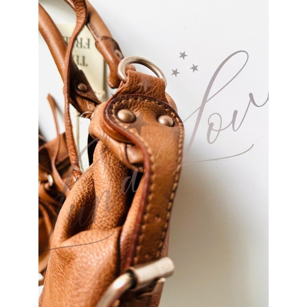 FREE PEOPLE We The Free Baby Emerson Tote Bag In 🔥 Saddle 🔥 NWT - Picture 6 of 12